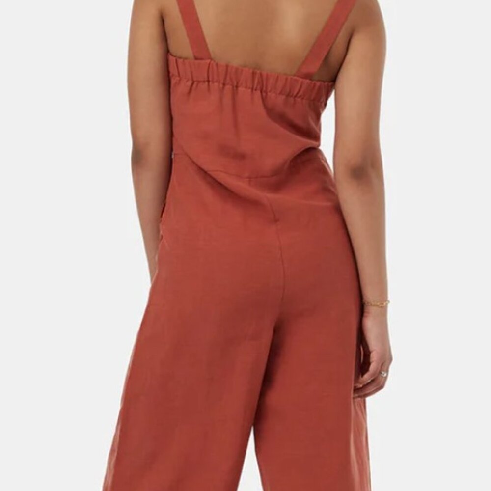 TreeLinen Apron Front Jumpsuit - Picture 2 of 5